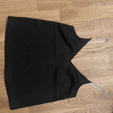 Black silk top 