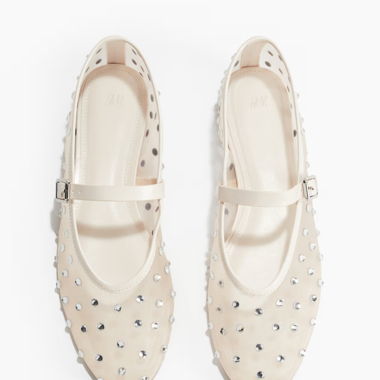 Ballerines ornées de strass