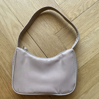 Beige Schultertasche