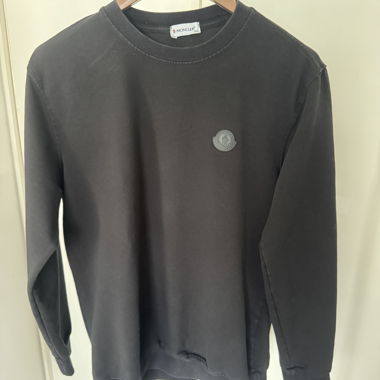 Felpa Moncler nera XXL veste piccolo, XL-L