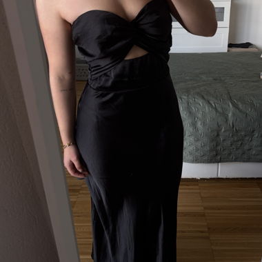 Princess Polly Black Long Bustier Dress