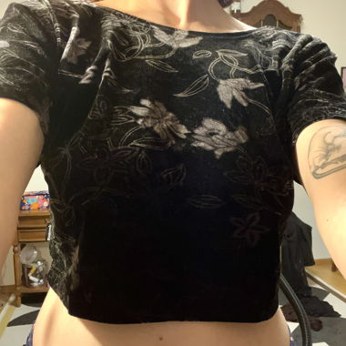 Top in velluto