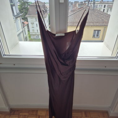 Zara brown satin dress - used 2x