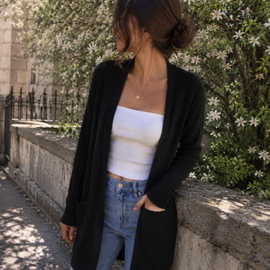 Cardigan nero DeFacto