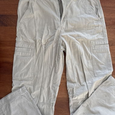 Pantaloni Cargo Beige