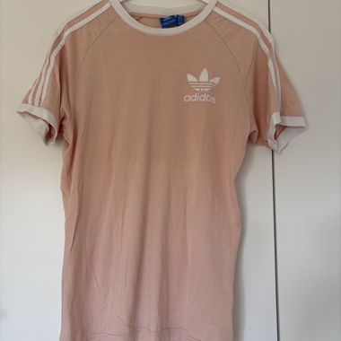 adidas pale pink T-shirt