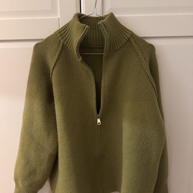 Maglione in maglia verde oliva