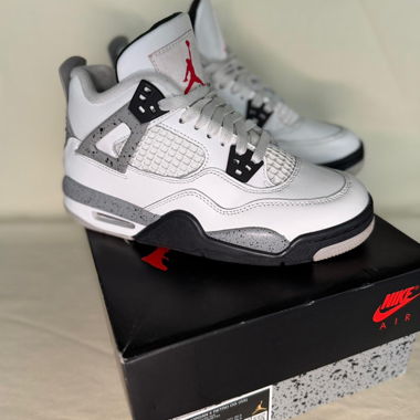 Nike Air Jordan 4 Retro OG White/Grey Kids