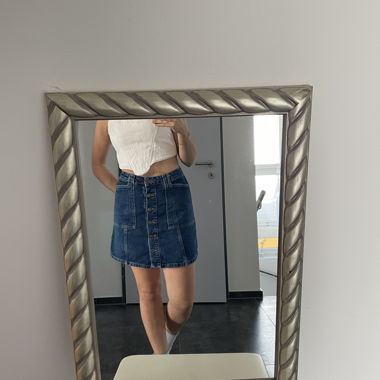 Gonna di jeans con bottoni