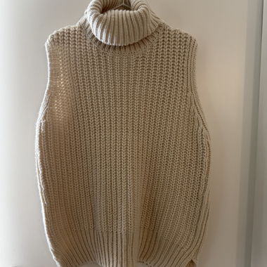 Col roulé blanc taille M