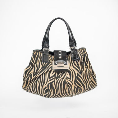 Vintage Guess Zebra Buckle Bag