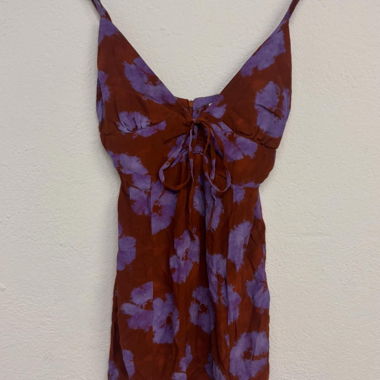 Kleid brine und violett