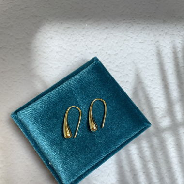 18K Yellow Gold Plated Earrings New