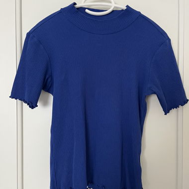 Haut côtelé bleu de Scotch & Soda