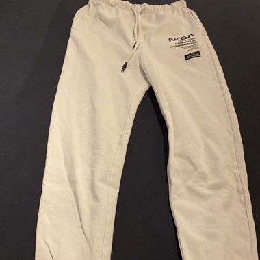 Weisse Nasa Trainerhose