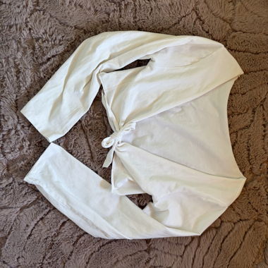 White Wrap Top