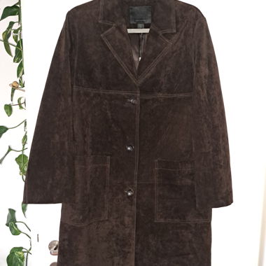 ZARA Wildledermantel braun Grösse L