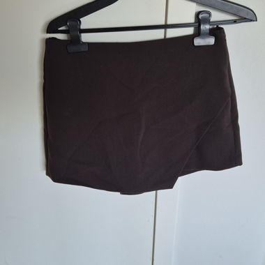 Minirock-Short braun Zara Grösse L