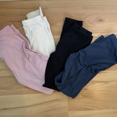 Set di 4 leggings bambini, colori assortiti 140