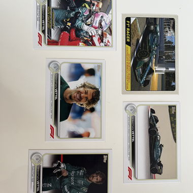 F1-Karten-Set - Sebastian Vettel bei Aston Martin