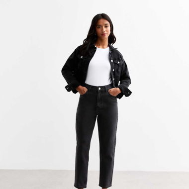 Jeans mom noir - taille 38