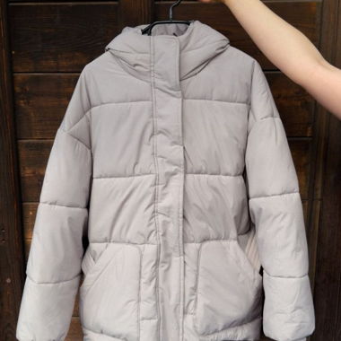 Grau-Daunenjacke ENCORE M