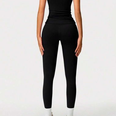 Leggings neri vita media/alta
