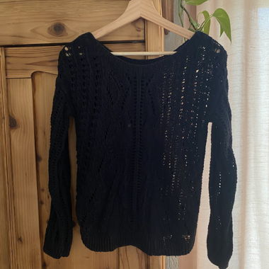 Black knitted Pullover