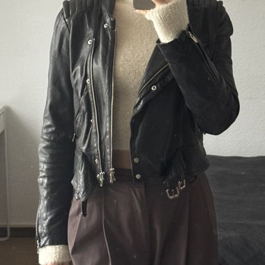 Giacca in pelle vera H& M
