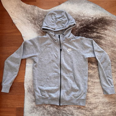 Nike-Grey-Zip-Hoodie