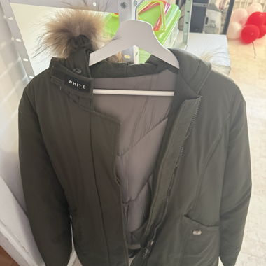 Giaccone Invernale Spesso Verde Scuro