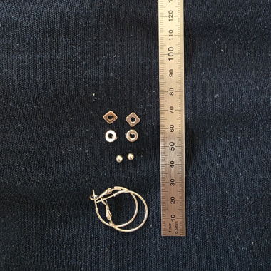 Silver Earrings Set