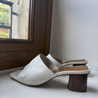 Zara White Mules