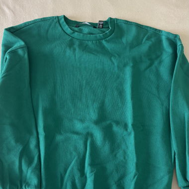 Grüner Sweatshirt-Pullover