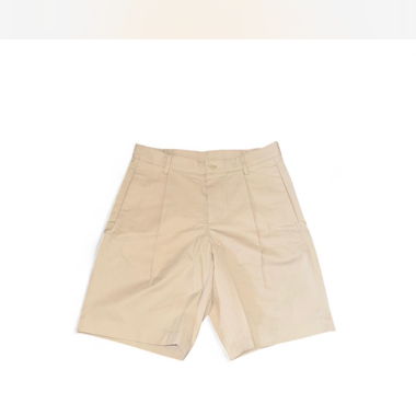 pantaloncini plissettati in cotone crema vestibilità rilassata zara