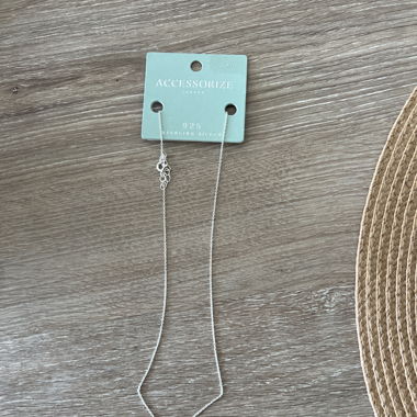 Halskette aus Sterlingsilber mit Quarz