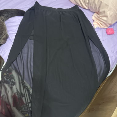 Jupe/shirt noire fluide