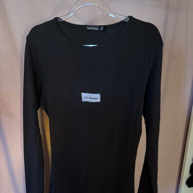Robe longue manche 
