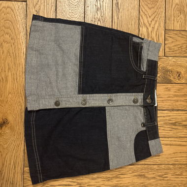 Patchwork-Jeansrock