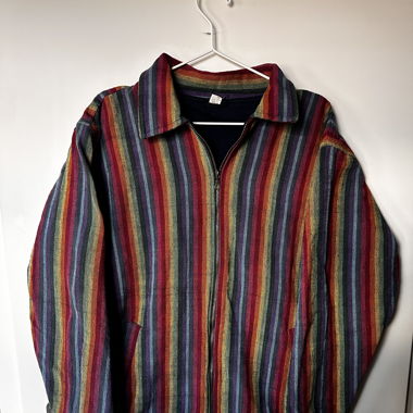 Multicolore warm trippy jacket