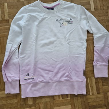 Kinder-Sweatshirt rosa und weiss