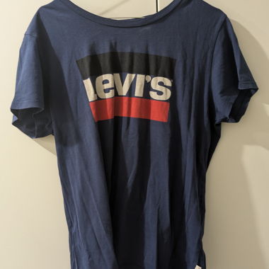 T-shirt Levi's blu in cotone con logo