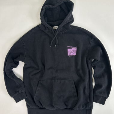 Black graphic hoodie