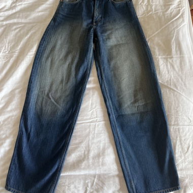 Jeans taille haute ample