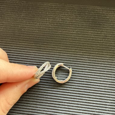 Créoles couleur argent