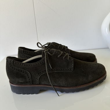 Gabor Derby Suede Lace-Up Shoes 39 new