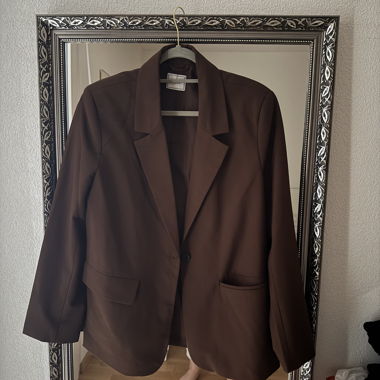 Anzug-Set Blazer und Hose braun Grösse M