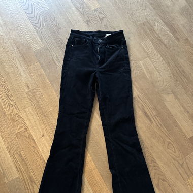 Massimo Dutti Hose schwarz liniert 