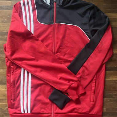Vintage adidas jacke 2011 METALLROT BICOLOR 