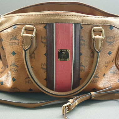 Sac à main MCM Visetos cognac